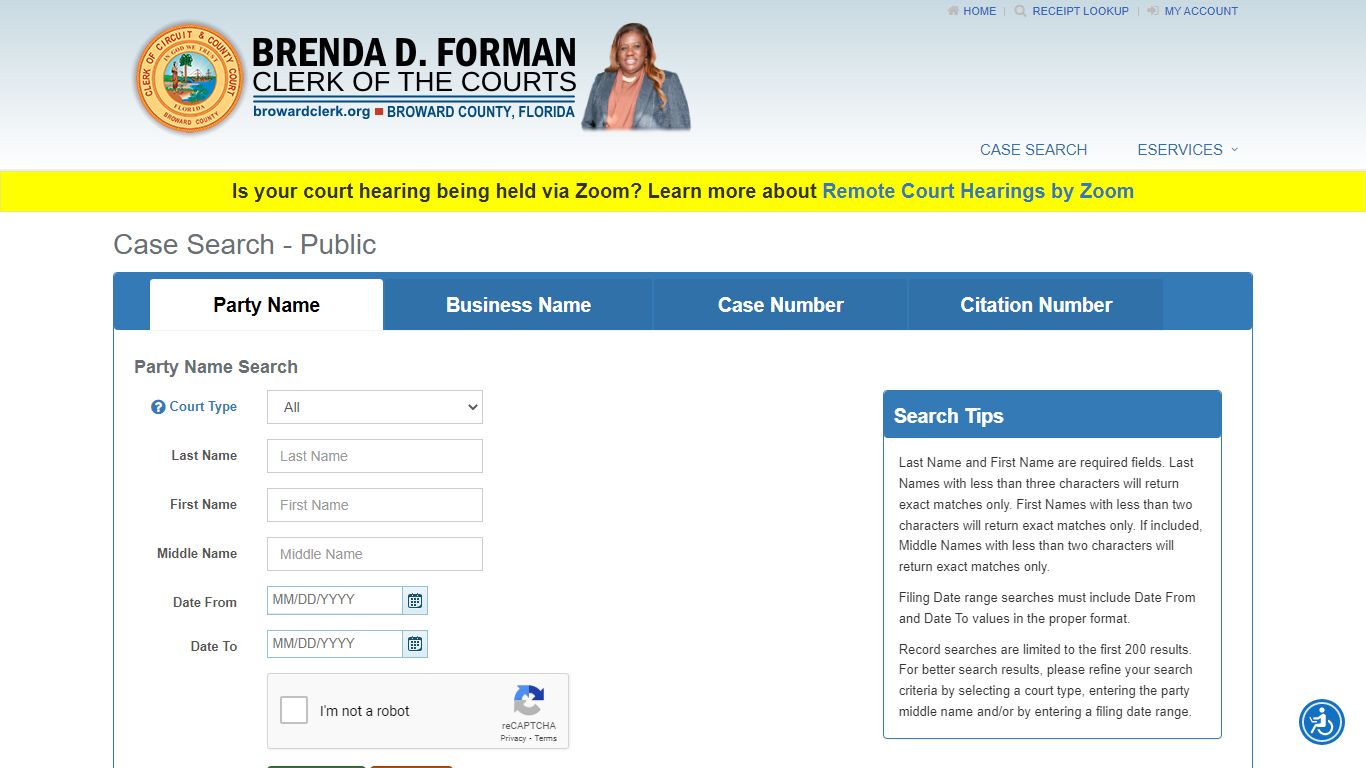 Case Search - Public - Broward County Clerk of Courts